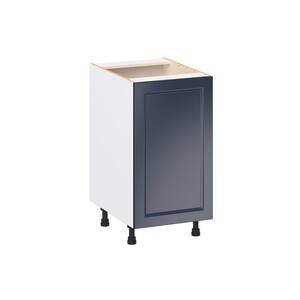 Laramie 18 in. W x 24 in. D x 34.5 in. H Assembled Full Height Door Base Kitchen Cabinet in Painted Blue