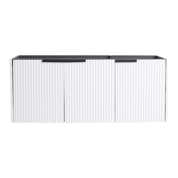 46.88 in. Bath Vanity Cabinet without Top in White Unassembled