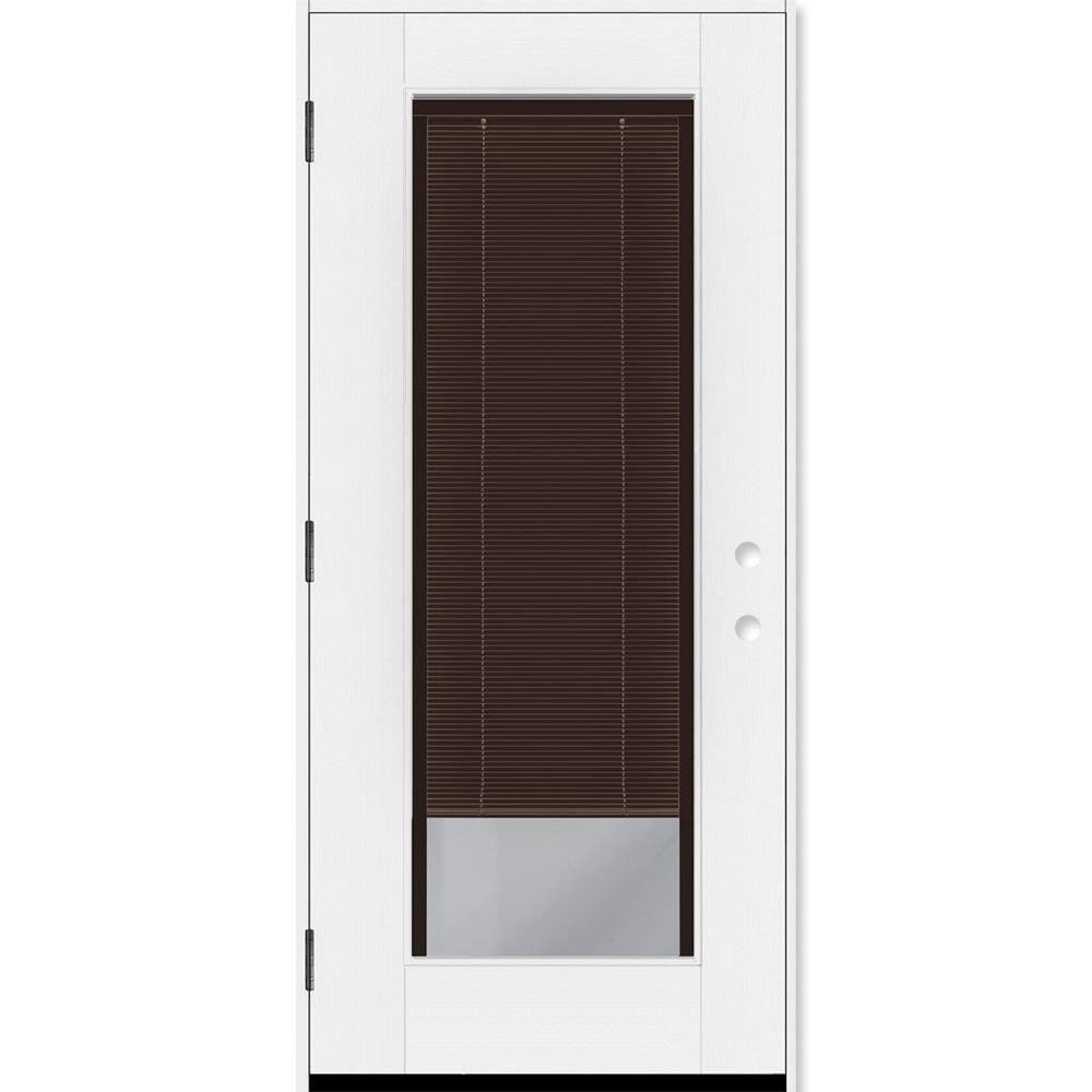 Legacy 30 in. x 80 in. Full Lite Clear Glass Mocha MB RHOS Primed Unfinished Fiberglass Prehung Door w/6-9/16 in. Jamb price history on PriceWatchPro