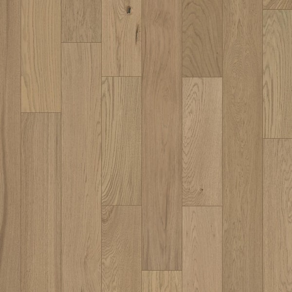 Purvis Euro Oak 1/2 in. T x 7.5 in. W Tongue and Groove Wire Brushed Engineered Hardwood Flooring (31.09 sqft/case)
