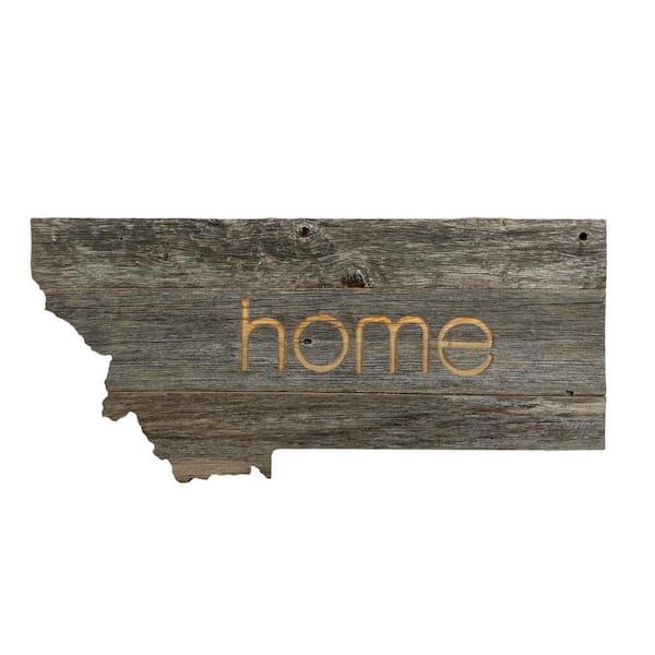 BarnwoodUSA Large Rustic Farmhouse Montana Home State Reclaimed Wood ...