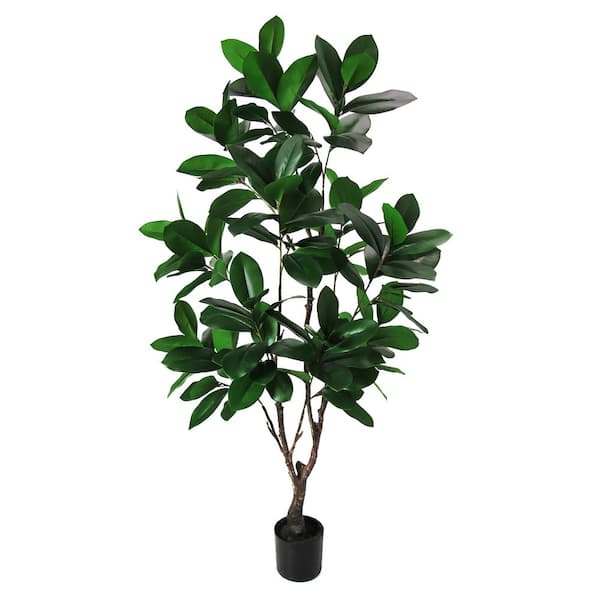 5 ft. Artificial Magnolia Tree Leaf Tree in Pot