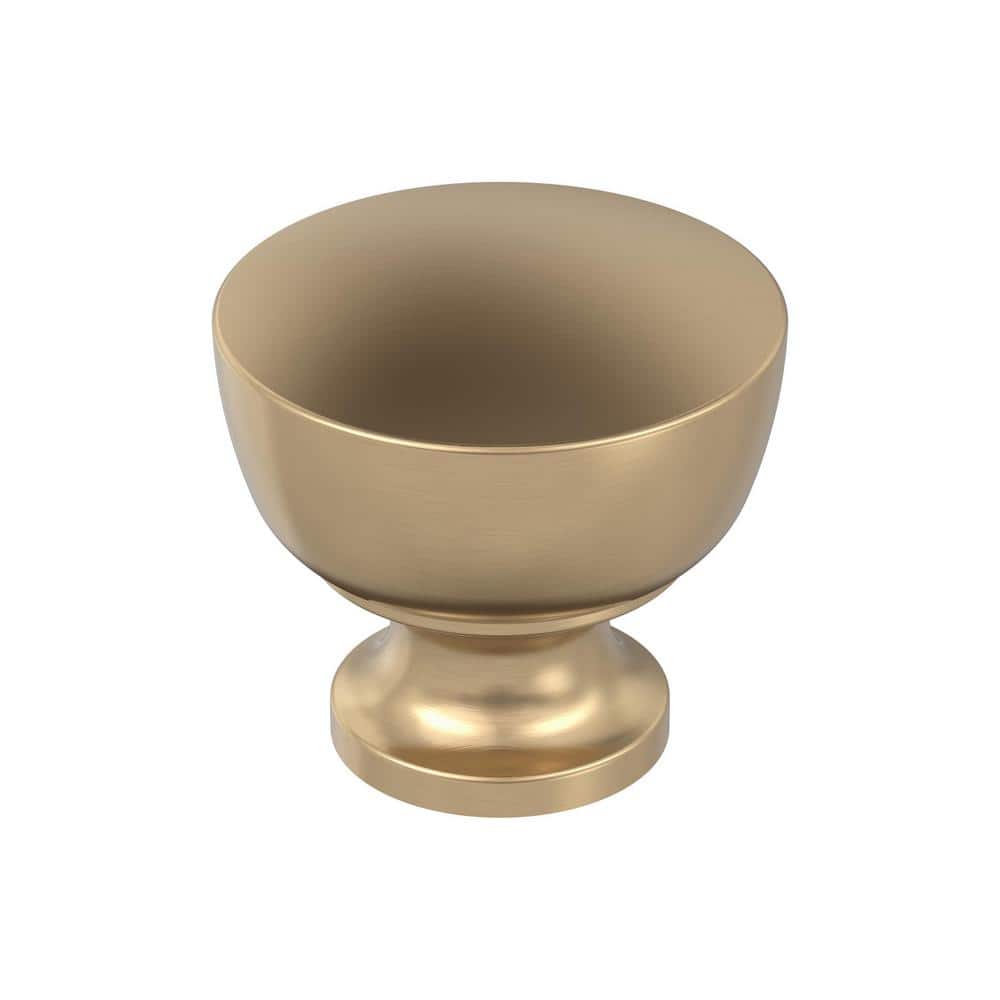 Champagne Bronze Round 1-1/4 inch Cabinet Knob with Mounting Hardware