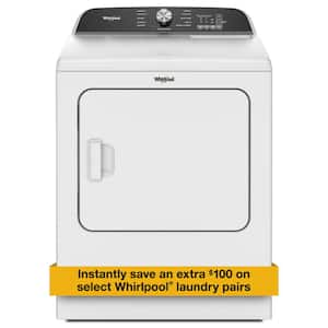 7.0 cu.ft. vented Front Load Electric Dryer in White