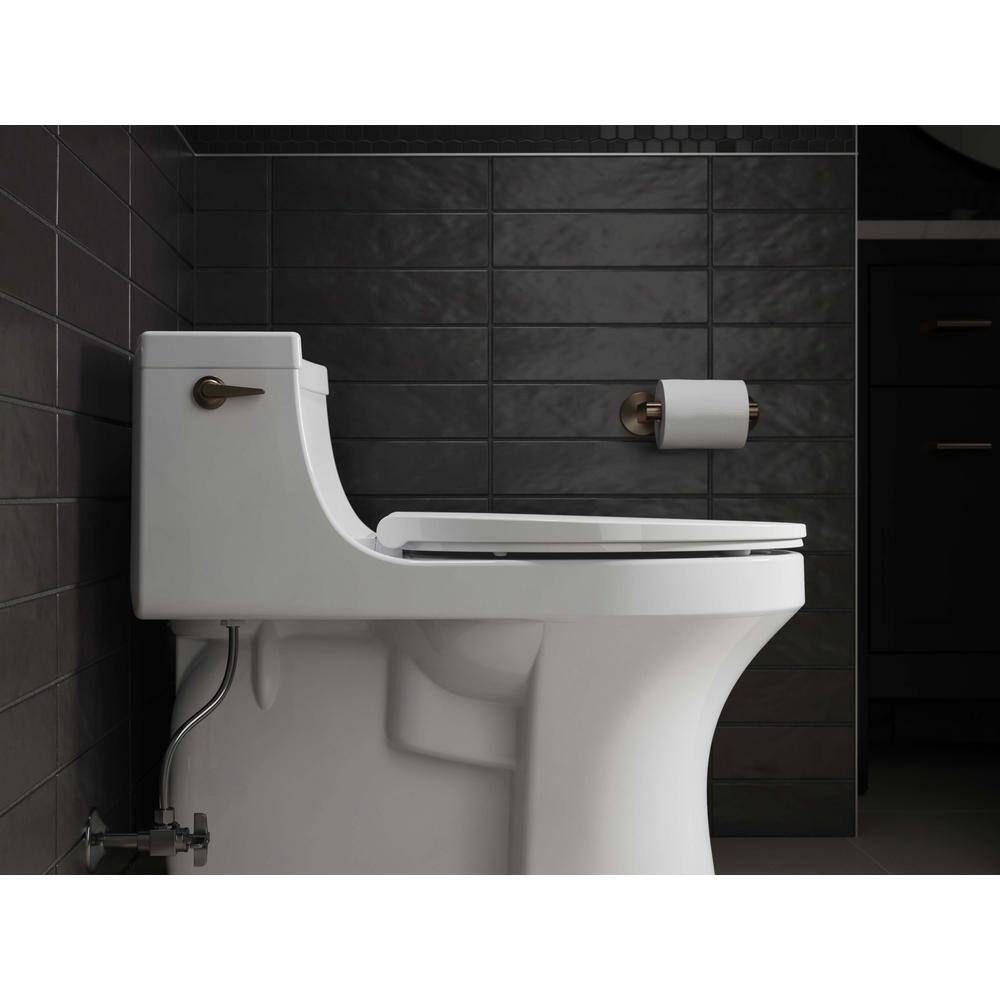 White Quiet-Close Elongated Toilet Seat with ReadyLatch