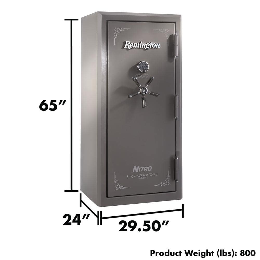 Large Seltzer Gray E-Lock Waterproof Fireproof Gun Safe
