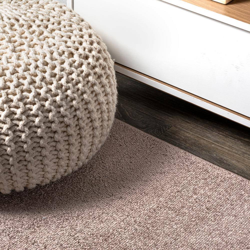 Modern Reversible Red Synthetic 9' x 12' Easy-Care Area Rug
