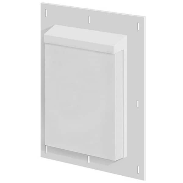 SturdiMount 6 in. x 8.5 in. Vinyl Trim White Receptacle Mounting Block (Uncut)-5/Box