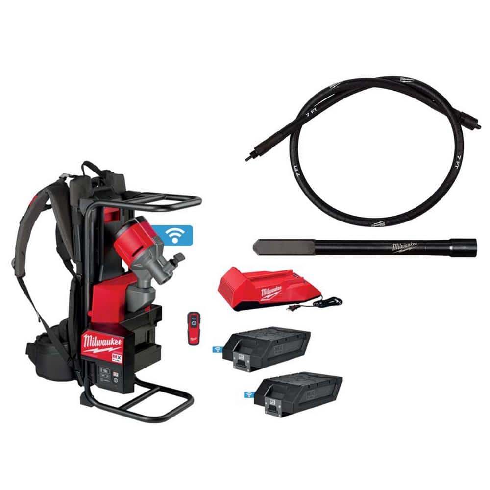 Milwaukee MX FUEL Concrete Vibrator Kit w/(2) Batteries and Charger w/1