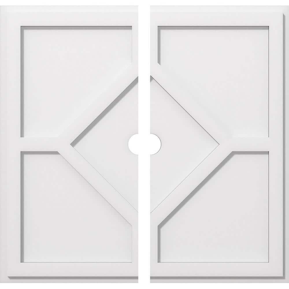 1 in. P X 9 in. C X 26 in. OD X 2 in. ID Embry Architectural Grade PVC Contemporary Ceiling Medallion, Two Piece price history on PriceWatchPro