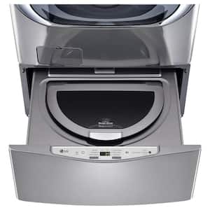 27 in. 1.0 cu. ft. SideKick Pedestal Washer with TWINWash System Compatibility and NeveRust Drum in Graphite Steel