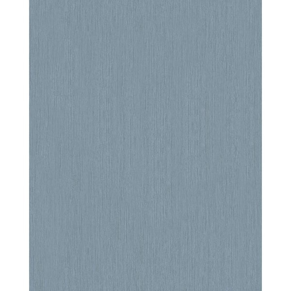 Unbranded Fine Brush Stripe Blue Matte Finish Vinyl on Non-Woven Non-Pasted Wallpaper Roll