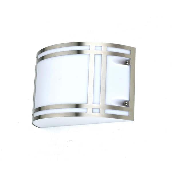 Mediterraneo Via Appia Stainless Steel LED Half Circle Outdoor Lamp
