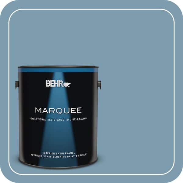 BEHR MARQUEE 1 gal. #PMD-14 Yacht Harbor Satin Enamel Exterior Paint & Primer