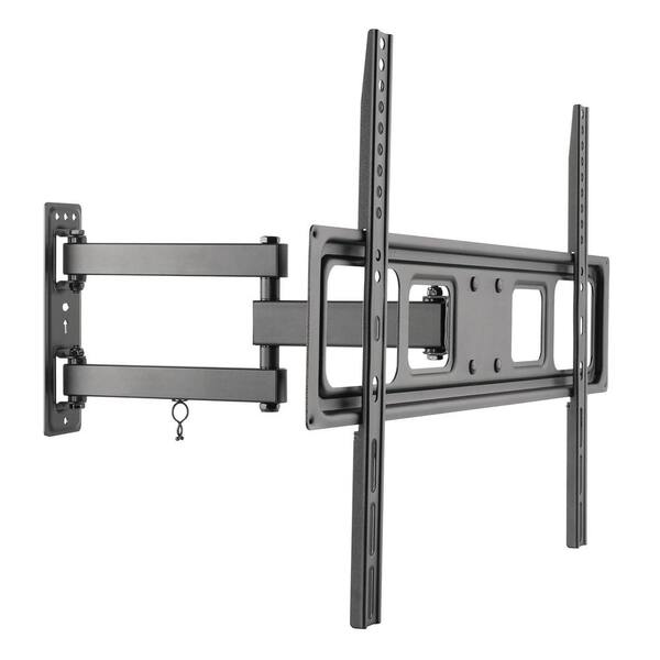 Proht Full Motion Dual Arm Tv Wall Mount For 37 In 70 Flat Panel S With 25 Degree Tilt 77 Lb Load Capacity 05413 The Home Depot - Flat Screen Tv Wall Mounts Home Depot