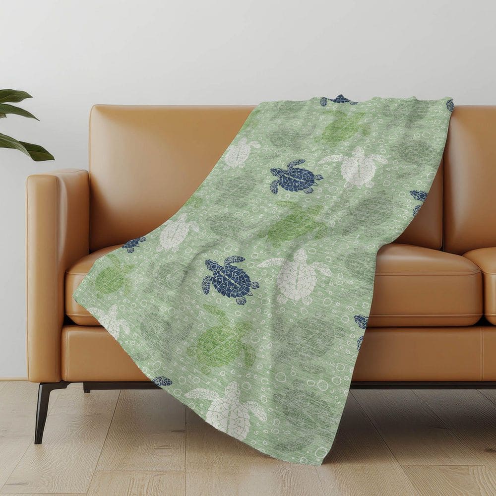Premium Machine Washable ASB192 Green 50 in. x 70 in. Sherpa Throw Blanket price history on PriceWatchPro