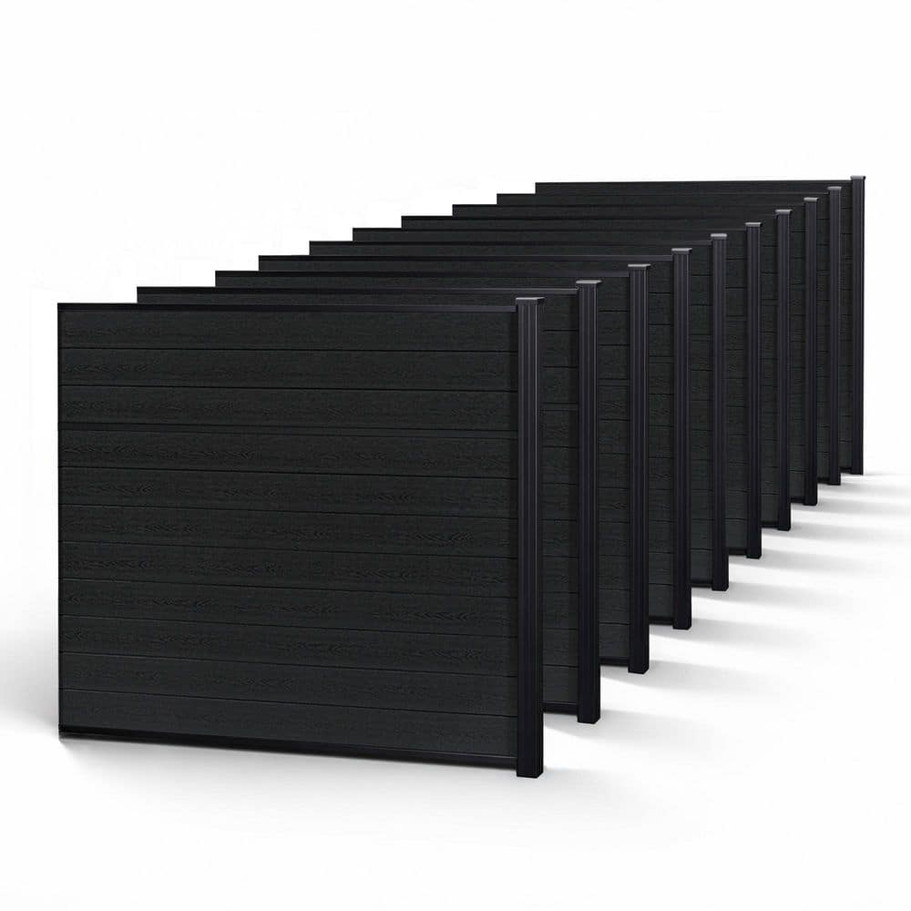 Classic Privacy 6 ft. x 6 ft. Charcoal Composite Horizontal Fence Panel (10-Pack) price history on PriceWatchPro