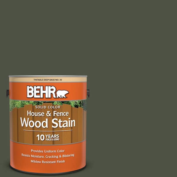 BEHR 1 gal. #SC-108 Forest Solid Color House and Fence Exterior Wood Stain
