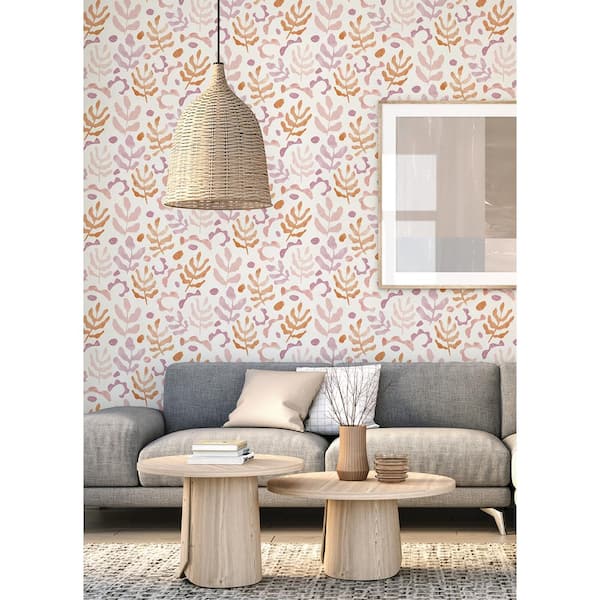 Berry Pink Mira Peel and Stick Wallpaper