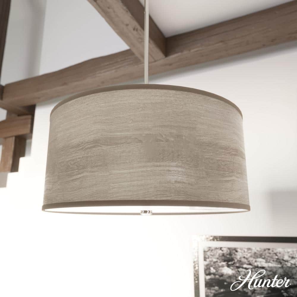 Solhaven 3-Light Brushed Nickel Shaded Pendant Light with Hardback Shade price history on PriceWatchPro
