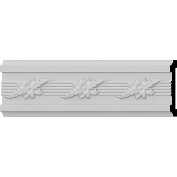 SAMPLE - 1/2 in. x 12 in. x 3-3/8 in. Polyurethane Winston Chair Rail Moulding