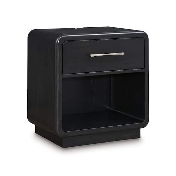 Signature DESIGN BY ASHLEY Rowanbeck Black 1 Drawer Nightstand
