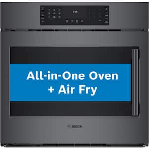 800 Series 30 in. Built-In Smart Single Electric Convection Wall Oven w/ Left SideOpening Door in Black Stainless Steel