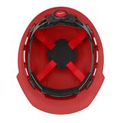 BOLT Red Type 1 Class E Front Brim Non-Vented Hard Hat with 4-Point Ratcheting Suspension (5-Pack)