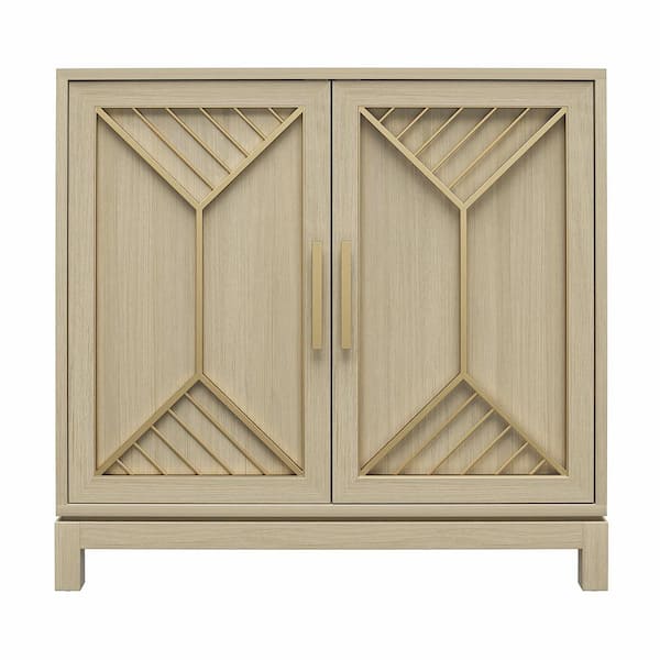 Ameriwood Home Neely Pale Oak Traditional Mdf Media Cabinet