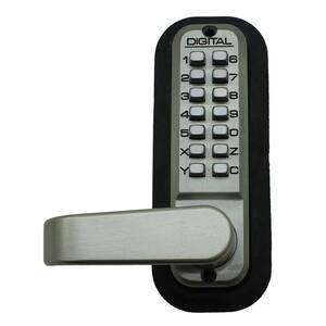 2835 Double Combination Satin Nickel Keyless Mechanical Passage Door Handle Lock Handleset
