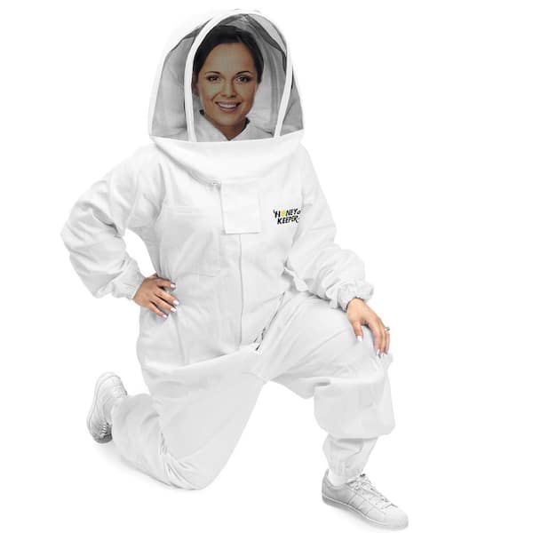 Honey Keeper 2X Large Cotton Full Body Beekeeping Suit with