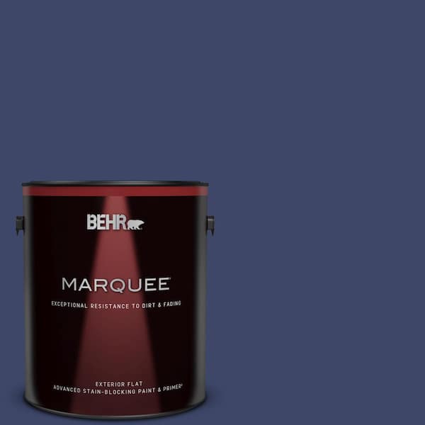 BEHR MARQUEE 1 gal. #S-H-620 Midnight Sky Flat Exterior Paint & Primer