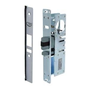 Security Sliding Door Mortise HookBolt Lock with Brass Cylinders Adams 1-1/8" 