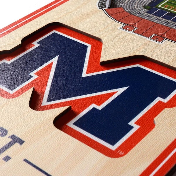 Ole Miss Rebels/Vaught-Hemingway Stadium 3D Stadium Replica - the