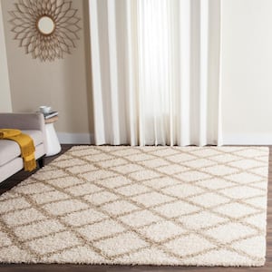 Beverley Ivory/Beige 8 ft. x 10 ft. Geometric Area Rug