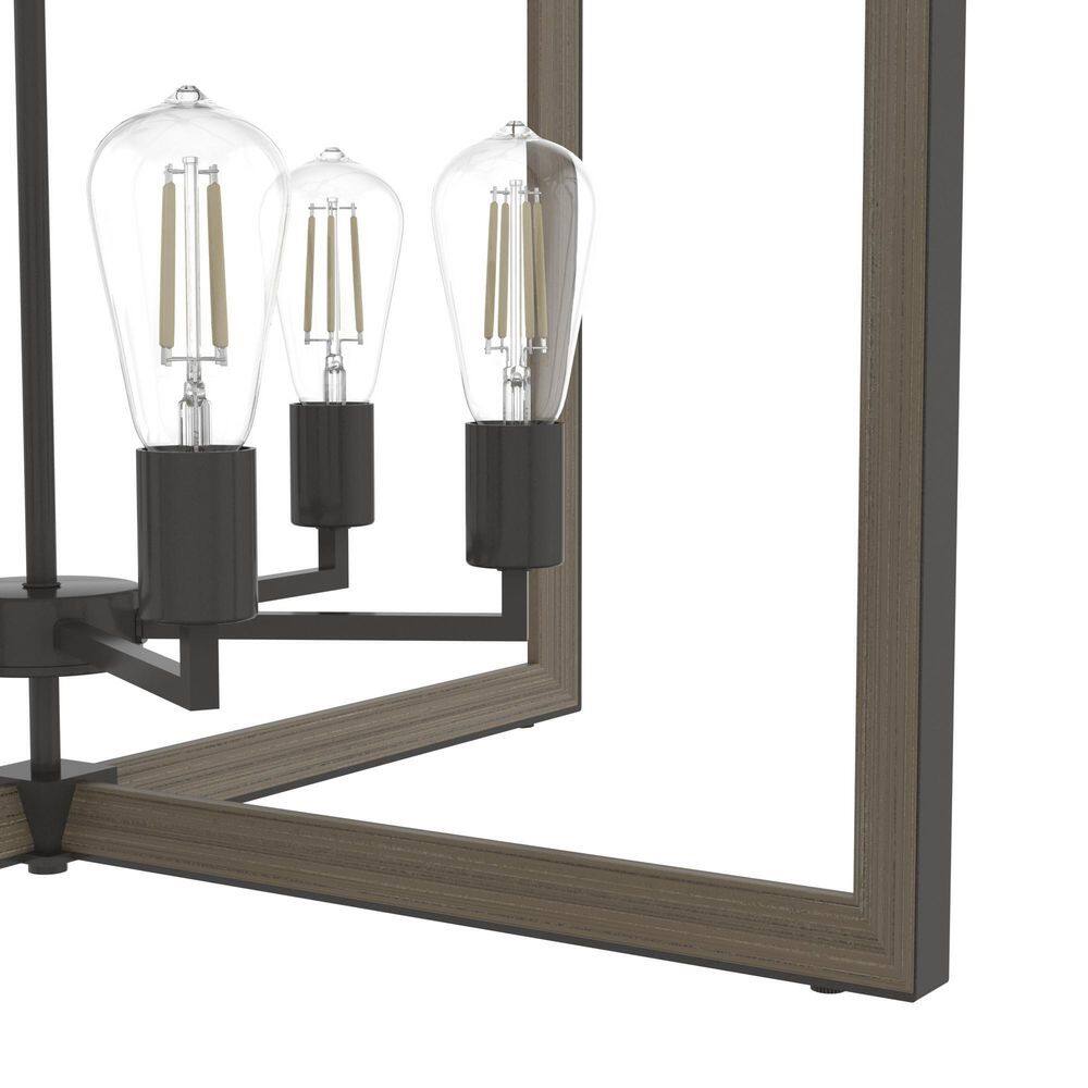 Woodburn Noble Bronze 12-Light Modern Lantern Pendant