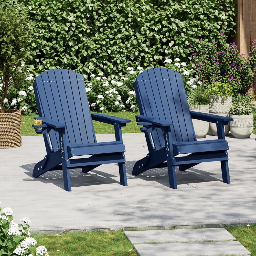 Livewood Outdoor HDPE Plastic Adirondack Chair, Classic Weather