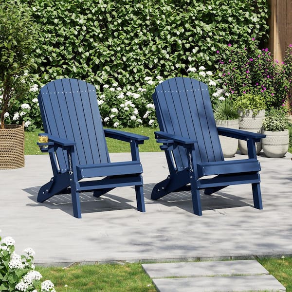 Livewood Outdoor HDPE Plastic Adirondack Chair, Classic Weather