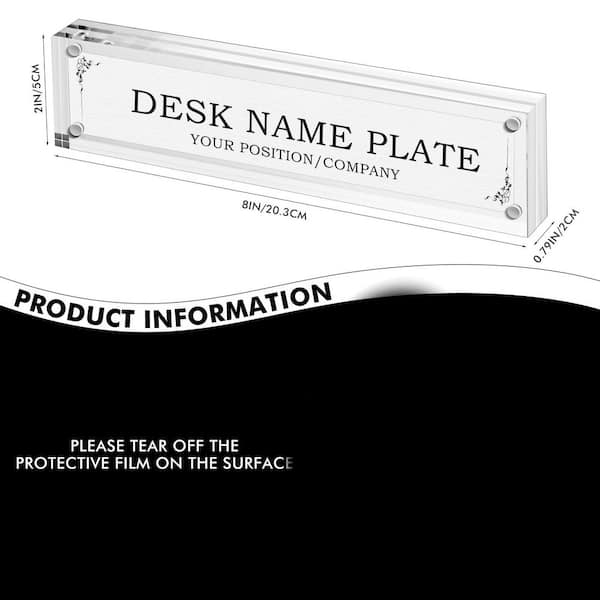 Computer Monitor Name Plates