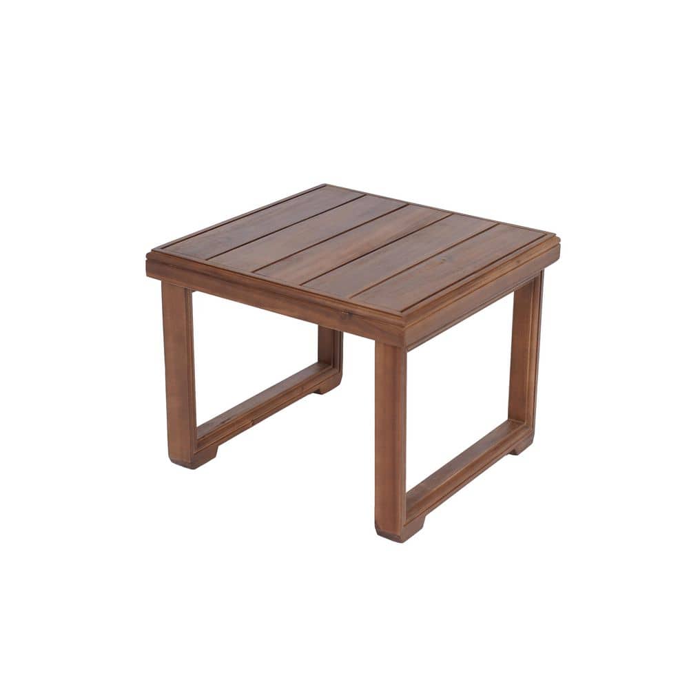 Mocha Wood Outdoor Side Table, Patio End Table ZMST-045M - The