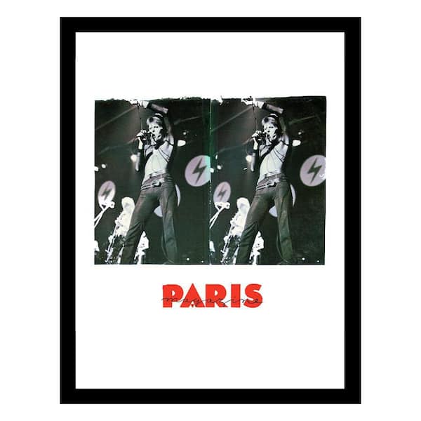 VENICE BEACH Collections David Bowie Ziggy Stardust on Stage Vintage by Fairchild Paris 1-Piece Framed Graphic Print Abstract 18 in. x 14 in.