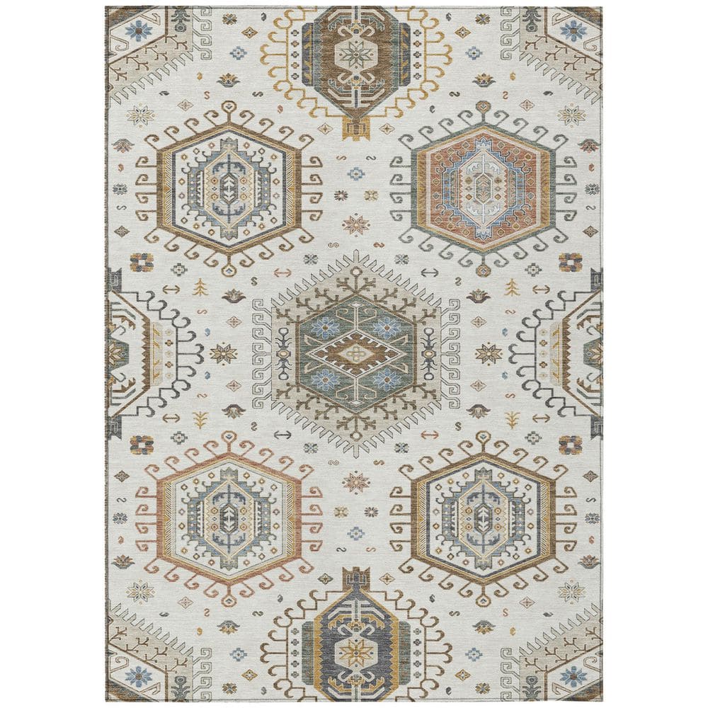 Chantille Machine Washable Indoor/Outdoor Abstract ACN2574 Ivory 10 ft. x 14 ft. Area Rug price history on PriceWatchPro