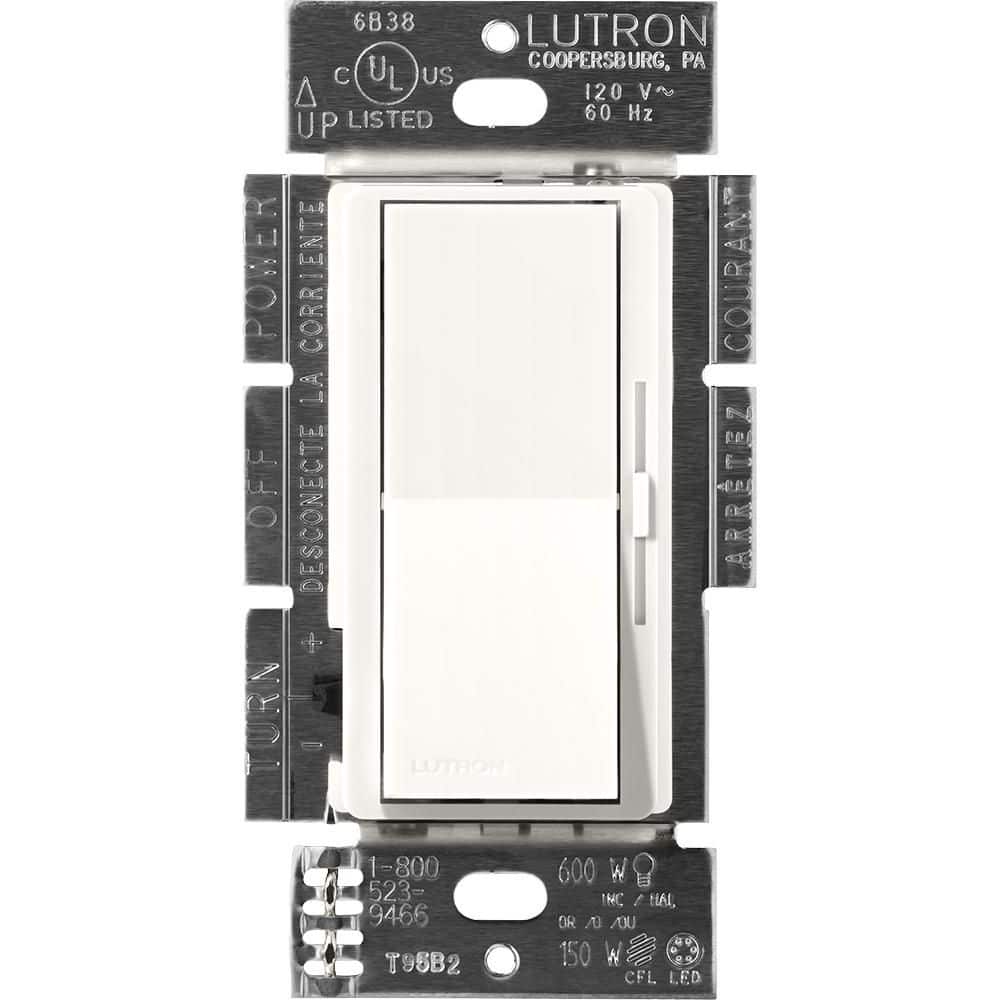 White Diva Dimmer Switch for 0-10V LED/Fluorescent Fixtures, Single-Pole or 3-Way, Brilliant White (DVSCSTV-BW) price history on PriceWatchPro