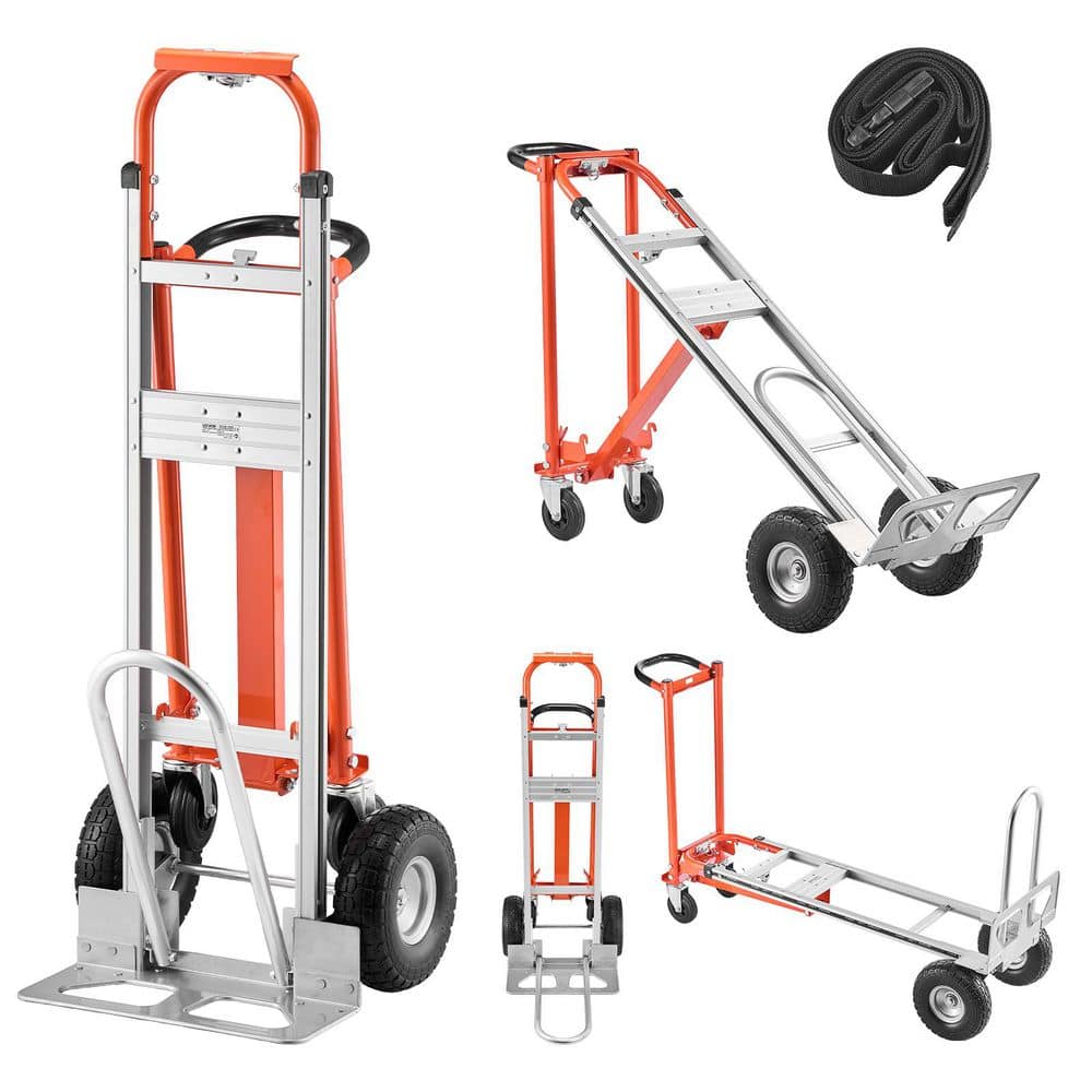 4 in 1 Hand Truck, 1000 lbs. Load Capacity for 4-Wheel Mode, Convertible Hand Truck Dolly with Non-Slip Handle & Wheels price history on PriceWatchPro