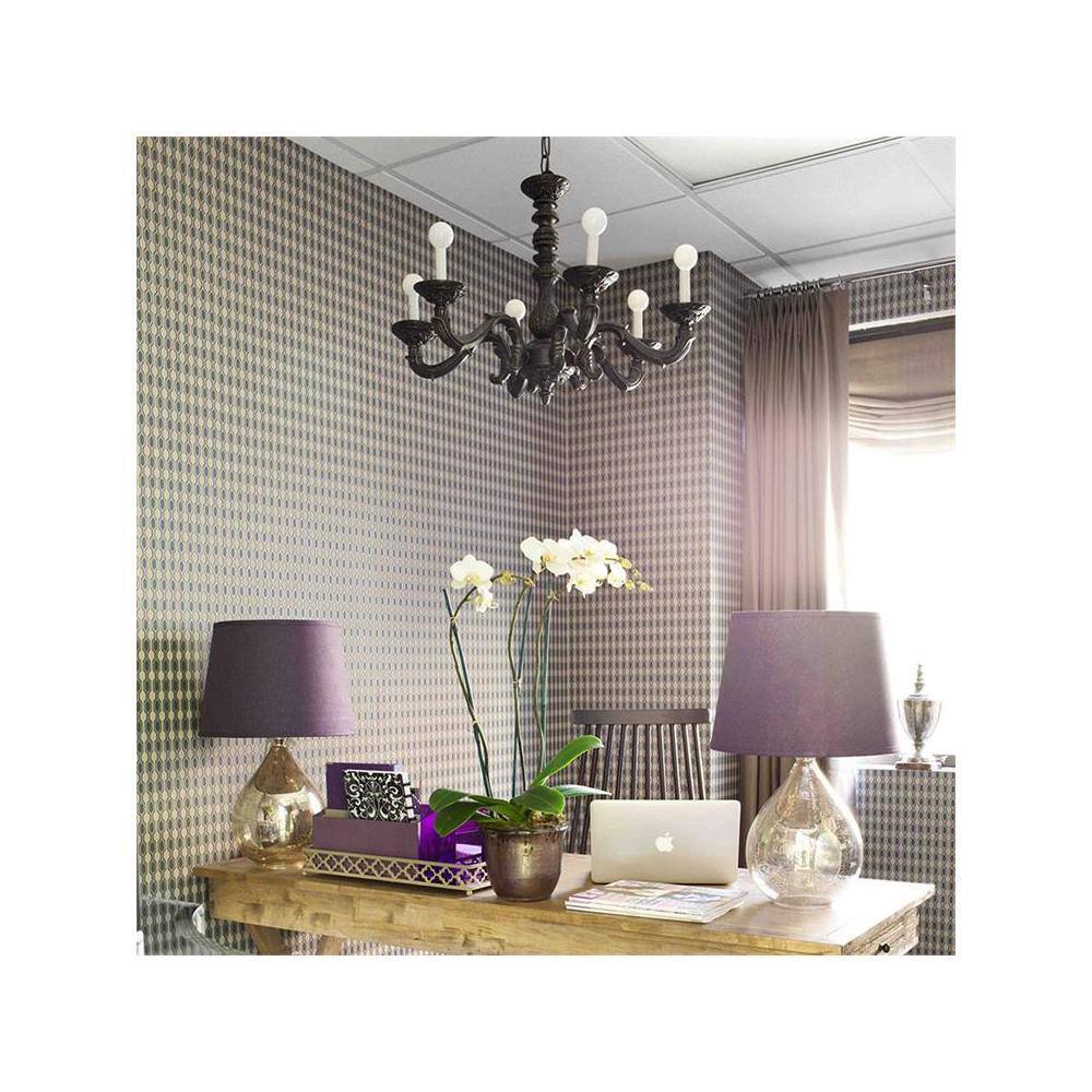 Venetian Bronze 6-Light Candle Chandelier with Crystal Accents