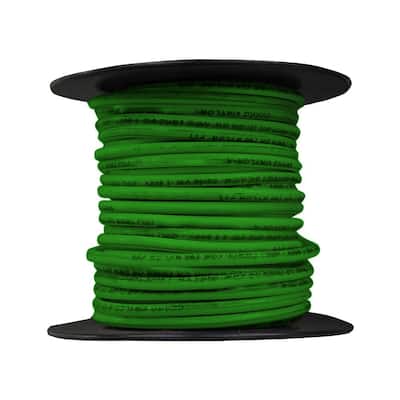 Cerrowire 50 ft. 14 Gauge Green Solid Copper THHN Wire