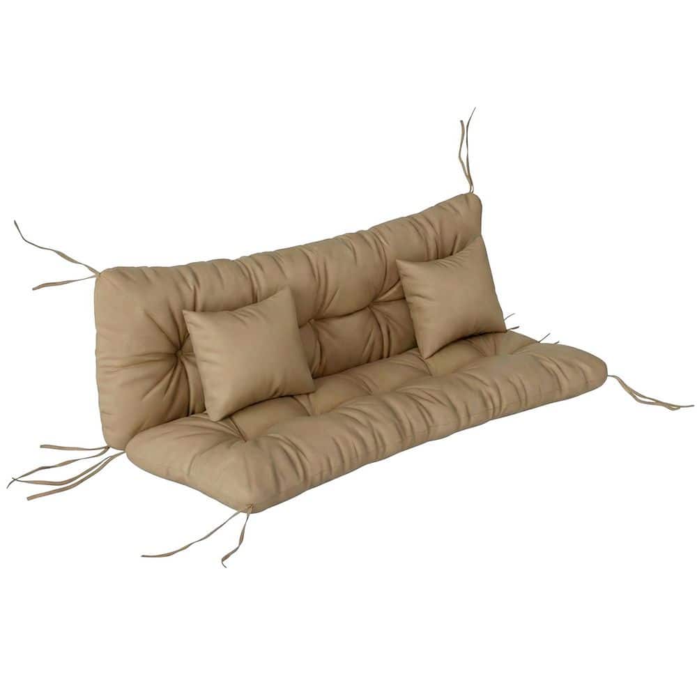 4-Piece Rectangular Outdoor Bench Cushion Set in Khaki price history on PriceWatchPro