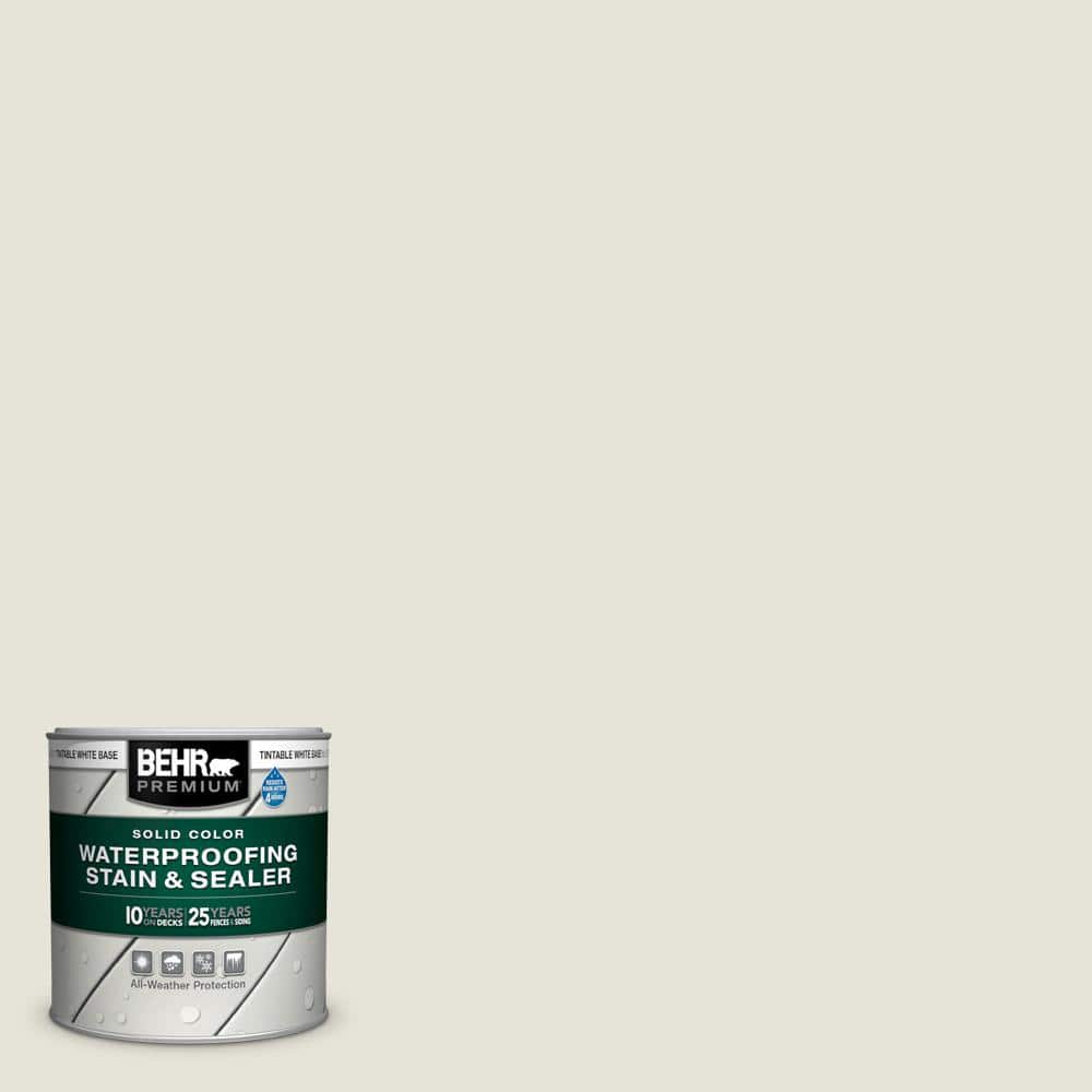 BEHR PREMIUM 8 oz. HDCNT21 Weathered White Solid Color Waterproofing