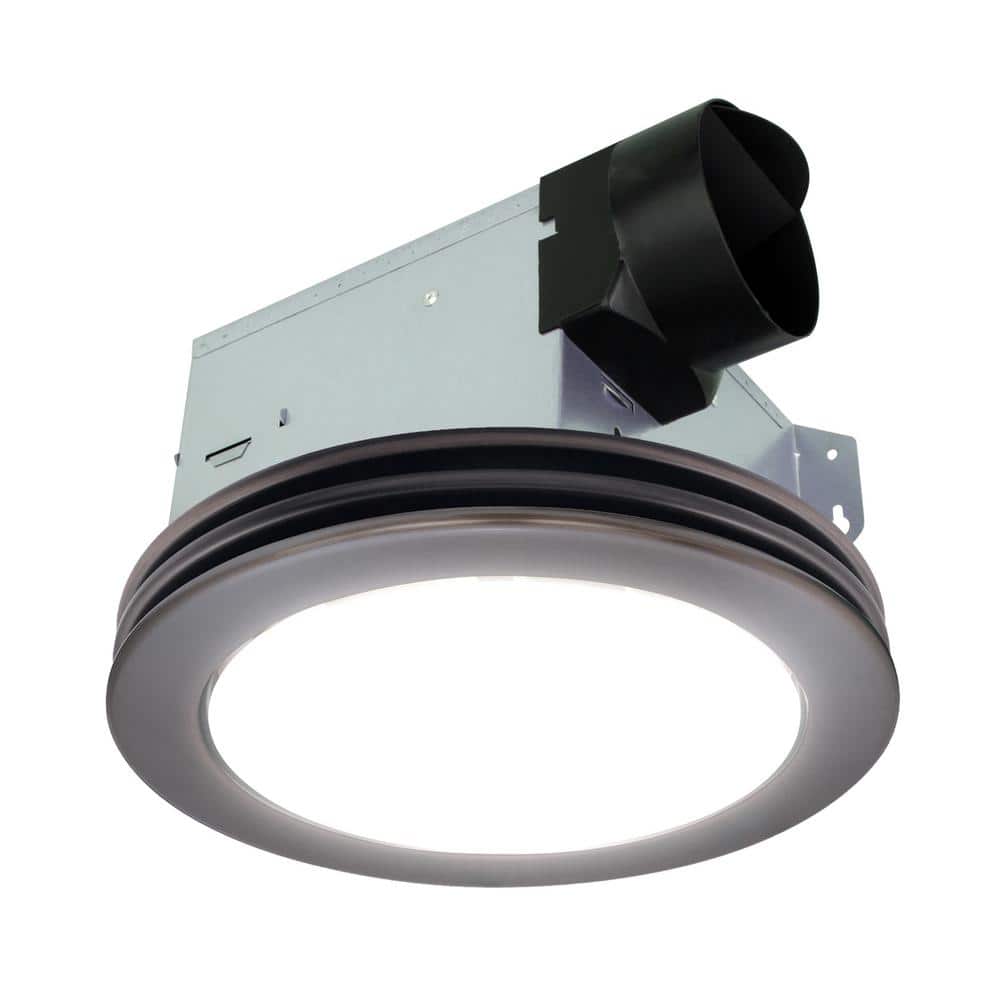 Akicon Akicon Bathroom Exhaust Fan Light, 80 CFM 2-Sones, 15-Watt ...