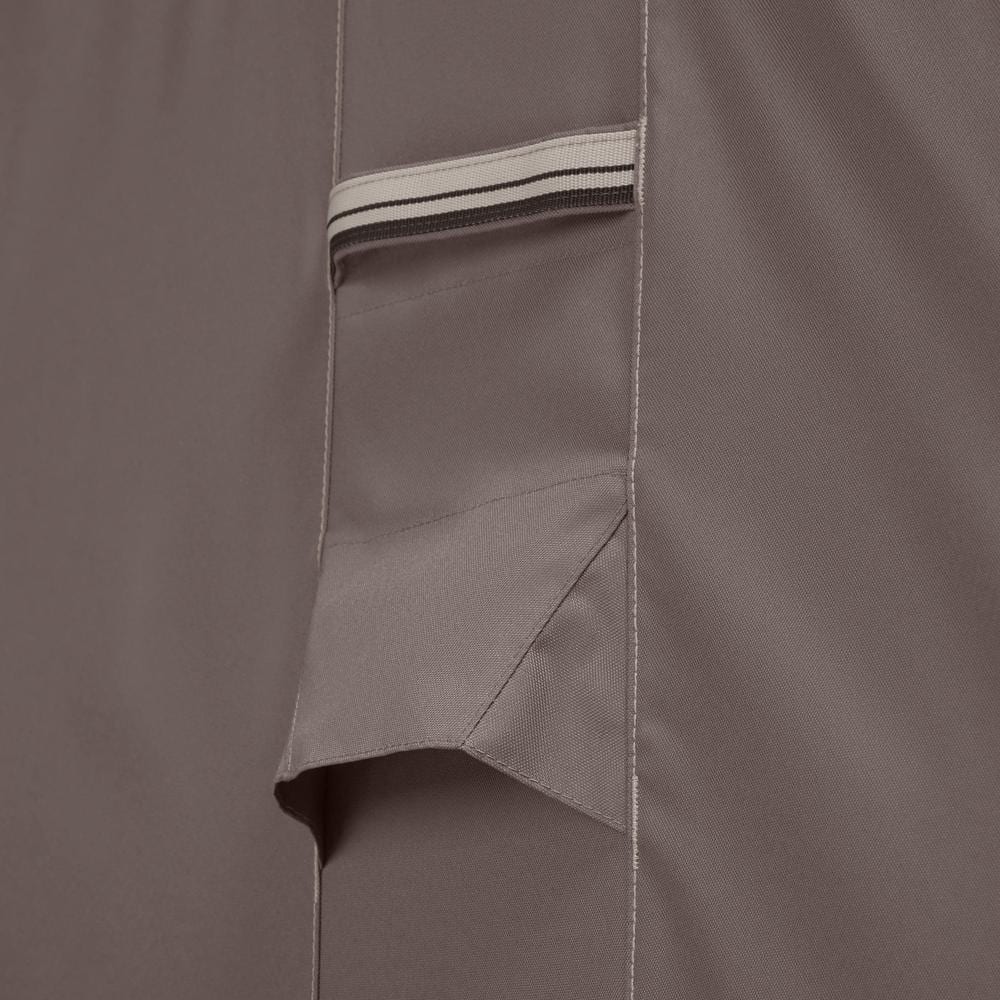 Taupe and Black 162 Gallon Weatherproof Plastic Deck Box